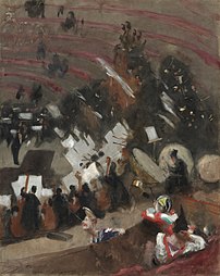 Répétition de l’Orchestre Pasdeloup au cirque d’hiver John Singer Sargent, 1876-1878 Art Institute of Chicago