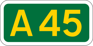 <span class="mw-page-title-main">A45 road</span> Major road in England