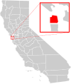 Map of California highlighting San Francisco County