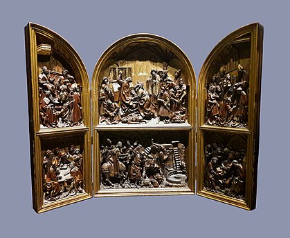 Wooden model to the silver triptych of Saint Stanislaus, ca. 1512, National Museum in Warsaw[12]