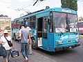 Trolleybus Škoda 14Tr à la gare de Simferopol en 2005