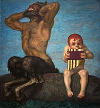 Dissonance, œuvre de Franz von Stuck (1910, Villa Stuck, à Munich). (définition réelle 2 661 × 2 853)