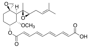 Strukturformel von Fumagillin