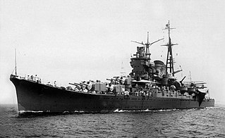 Japanese cruiser <i>Mogami</i> (1934) Lead ship of the Mogami-class of cruisers