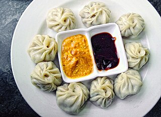 <span class="mw-page-title-main">Momo (food)</span> Dumpling in Tibetan and Nepali cuisine