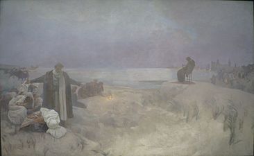 Mucha's The Slav Epic cycle No.16: Jan Amos Komenský (1918)