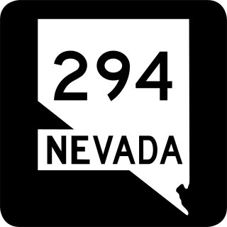 <span class="mw-page-title-main">Nevada State Route 294</span> State highway in Nevada, United States