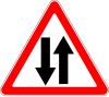 End of one-way traffic