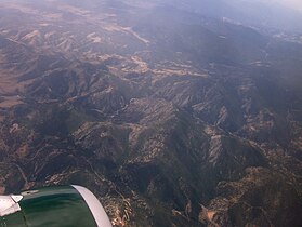 Another aerial view of the Colorado Rocky Mountains in the summer, near Denver