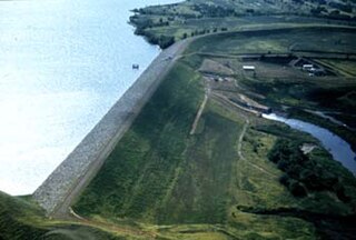 Shadehill Dam Dam in Perkins County in northwestern South Dakota