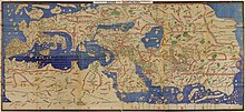 Map of al-Idrisi in 1154