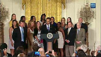 2010 NCAA National Champions Connecticut Huskies at the White House 2010 WhiteHouse.jpg