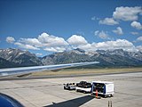 View of the Tetons from the ramp