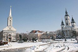 Zimní pohled na centrum města