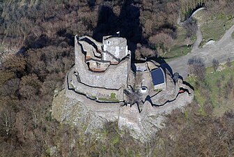 Hollokö luchtfoto burcht