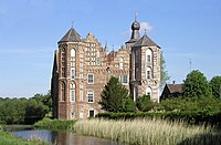 Kasteel Croy in Aarle-Rixtel, gebouwd tussen 1401 en 1450