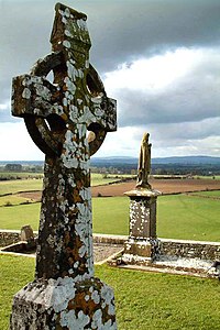 High Cross at the Rock of Cashel in Ireland