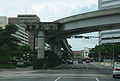 Bauvorleistung auf der Hogan Street für eine Verlängerung in Richtung EverBank Stadium