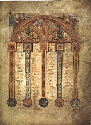 <span class="mw-page-title-main">Eusebian Canons</span> System of dividing the Gospels used in the Middle Ages