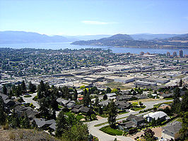 Zicht op Kelowna