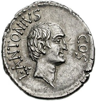 <span class="mw-page-title-main">Lucius Antonius (brother of Mark Antony)</span> 1st-century BC Roman consul