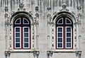 Collage of windows of Jerónimos monastery