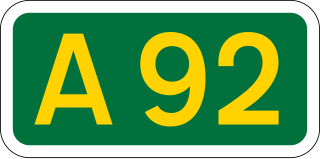 <span class="mw-page-title-main">A92 road</span> Road in Scotland