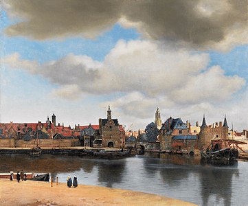 View of Delft, by Johannes Vermeer