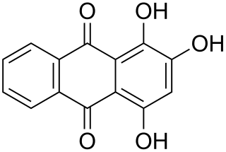 <span class="mw-page-title-main">1,2,4-Trihydroxyanthraquinone</span> Chemical compound