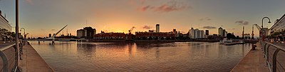 Panorámica de Puerto Madero en Buenos Aires