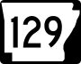 Highway 129 marker