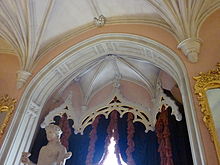 Bodelwyddan Castle Gothic window alcove at Boddelwddan 1802-8 Bodelwyddan Castle 34.JPG