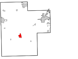 Location within Creek County, and the state of Oklahoma