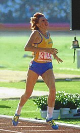 Doina Melinte, 1984 Olympiasiegerin über 800 Meter, erreichte Platz neun