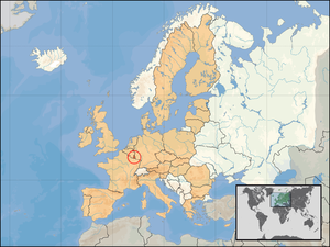 Location of the Grand Duchy of Luxembourg (circled), illustrating its proximity to other countries. EU location LUX.png