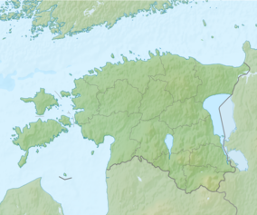 Map showing the location of Koorküla Nature Reserve