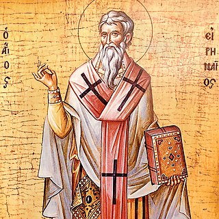 <span class="mw-page-title-main">Irenaeus</span> 2nd-century Greek bishop and Doctor of the Church