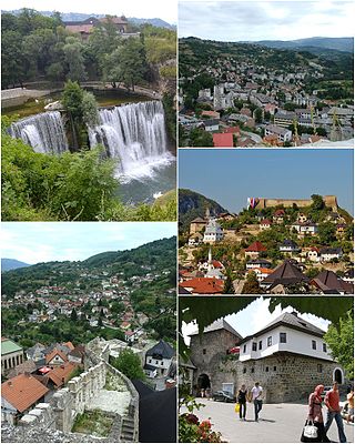 <span class="mw-page-title-main">Jajce</span> Town and municipality in Bosnia and Herzegovina