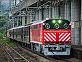 A pair of KiYa 143s top-and-tailing retro-style 35 series coaches on a test run in June 2017