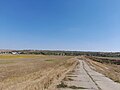 Landscape view on the village