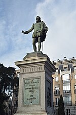 Thumbnail for File:Monumento a Miguel de Cervantes - Plaza de las Cortes - Madrid 01.jpg