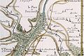 Ranville au XVIIIe sur la carte de Cassini.