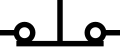 Pushbutton, momentary or spring-return, break (IEEE Std 315)