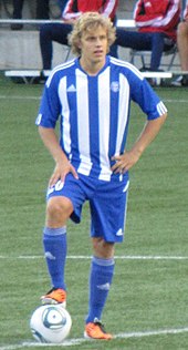 Pukki playing for HJK in 2011 TeemuPukki.jpg