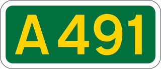 <span class="mw-page-title-main">A491 road</span> Road in UK