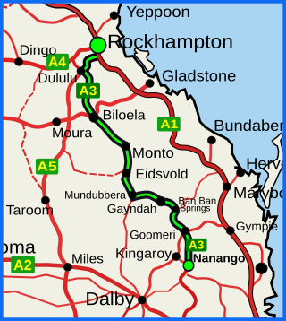 <span class="mw-page-title-main">Burnett Highway</span> Highway in Queensland, Australia