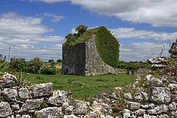 Buolick tower house lies within the civil parish, close to a ruined medieval church and graveyard