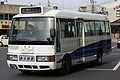 一般路線車両201号車 日産・シビリアン 秩父駅にて