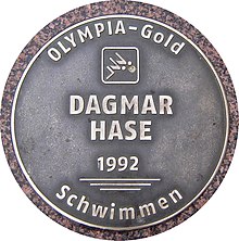 Plakette für Dagmar Hase