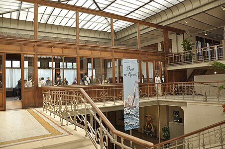 Upper floor of the Belgian Comic Strip Center